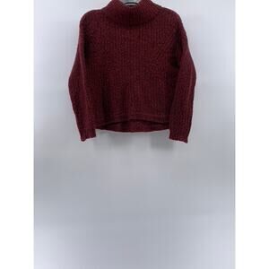 FRENCH CONNECTION Women's Burgundy Knit Pullover Turtleneck Sweater SZ XS